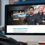 Man bekijkt Werken.bij-website gebouwd door de SocialGuy